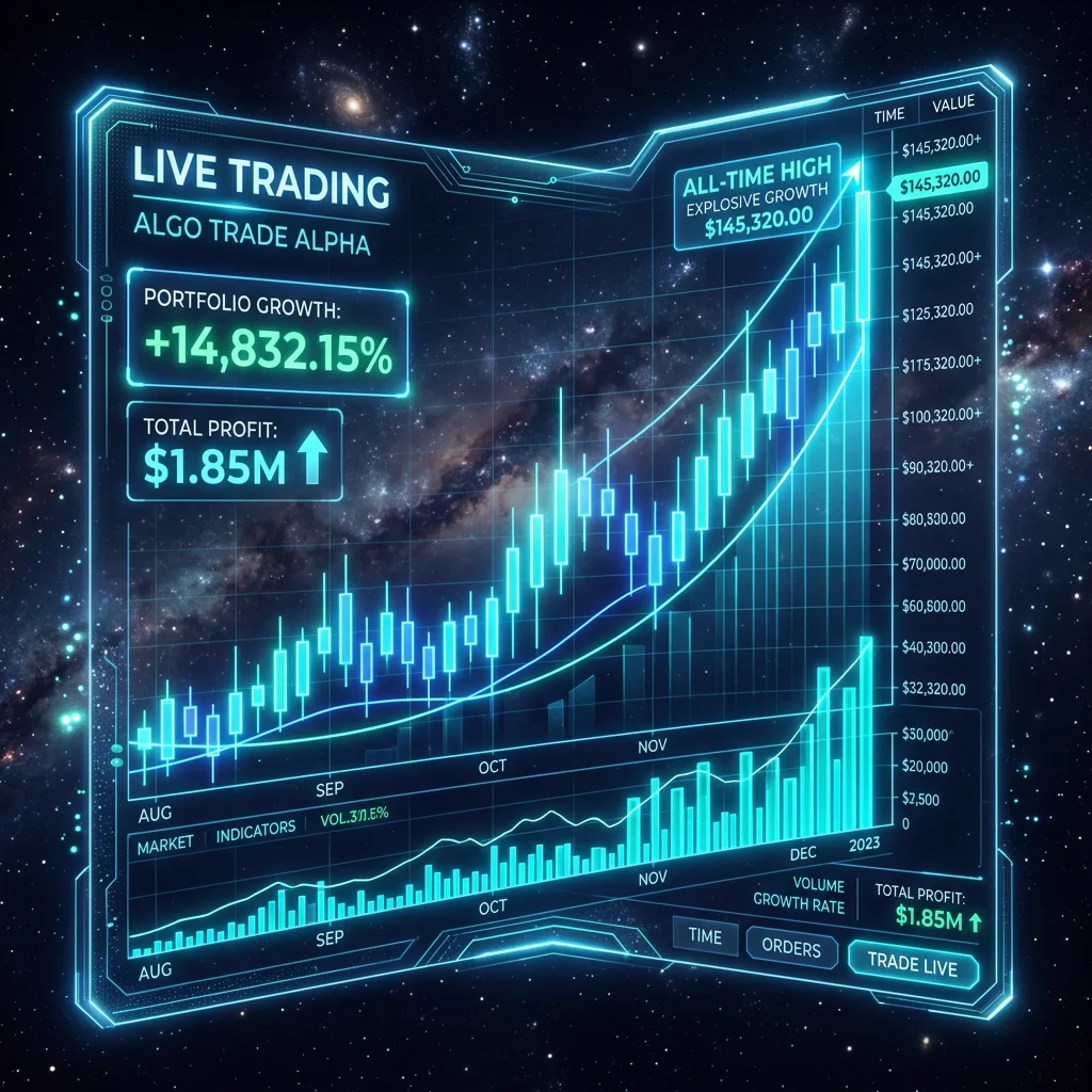 Futuristic Trading Chart Profits